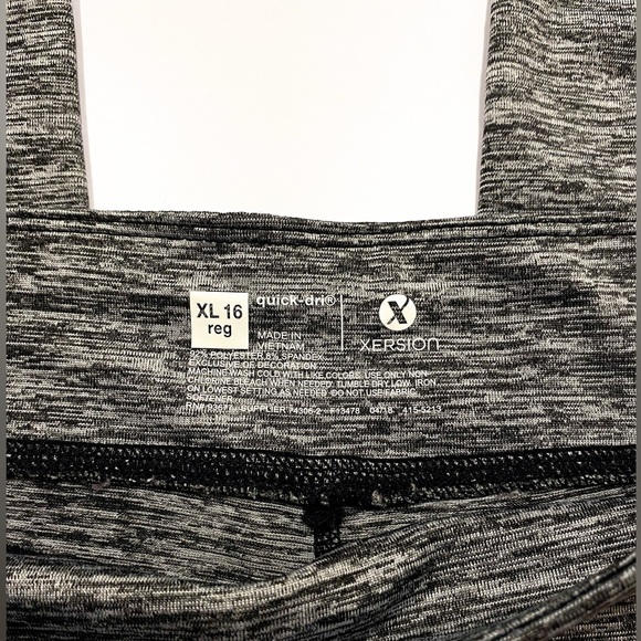 LKNEW Xersion Active Leggings Quick-dri Girl’s XL Black Stripe - Picture 3 of 6